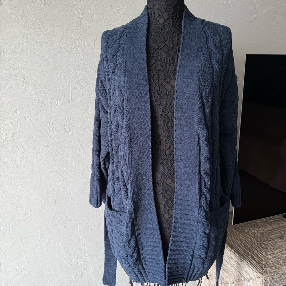 NWT Tommy Bahama Navy Cable Knit Sweater size XL - Picture 5 of 8